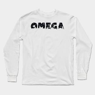 Omega Cityscape Letters Long Sleeve T-Shirt